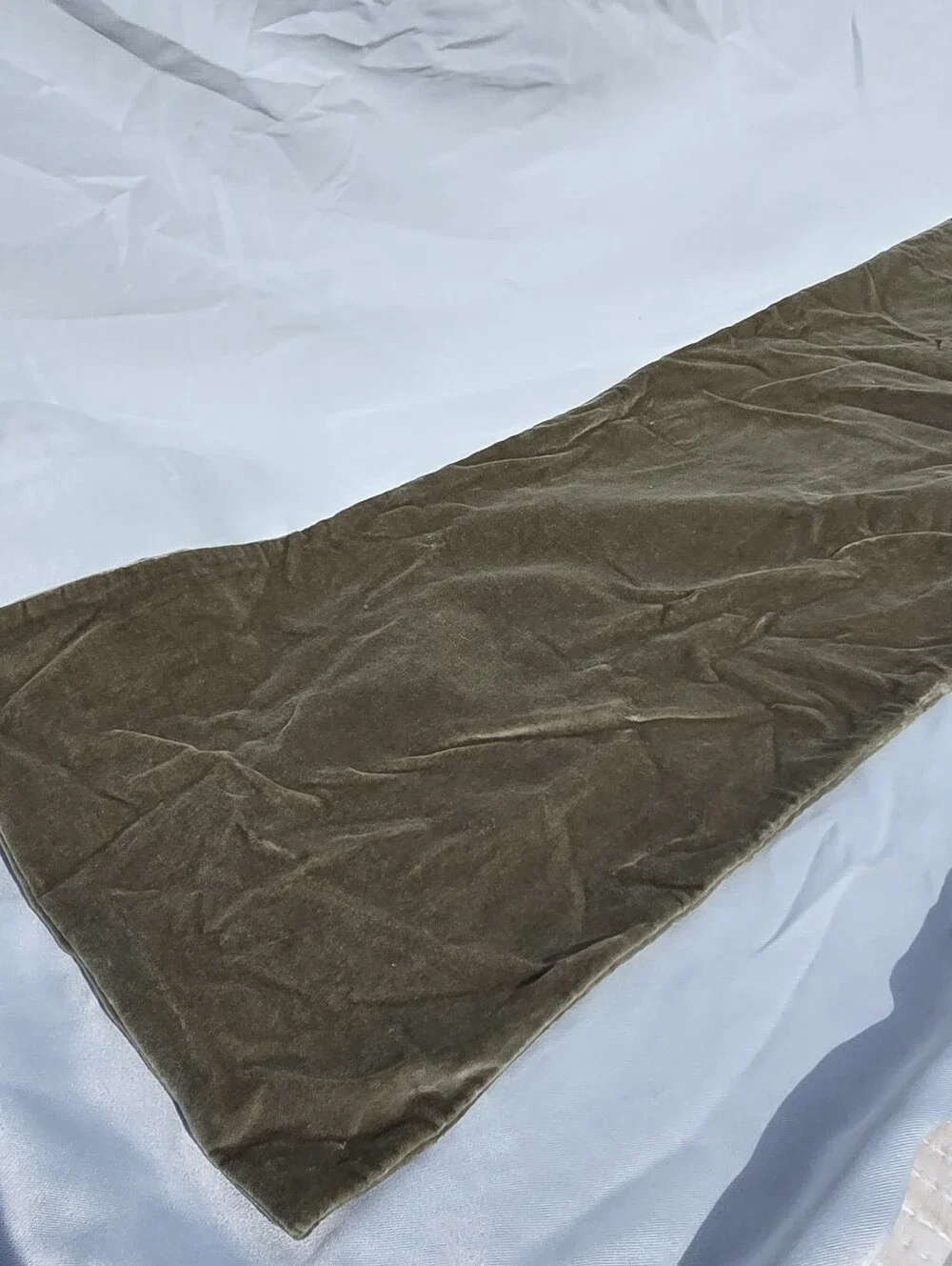 Quince Moss Oversized Lumbar Pillow Cover Velvet 12”x48”